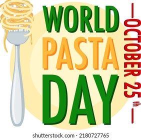 World Pasta Day Banner Design illustration