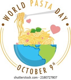 World Pasta Day Banner Design illustration