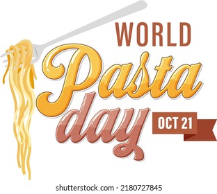 World Pasta Day Banner Design illustration