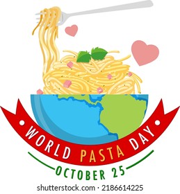 World Pasta Day Banner Design illustration