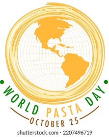 World Pasta Day Banner Design illustration