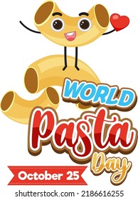 World Pasta Day Poster Design illustration