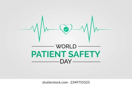 World Patient Safety Day Advances Global Awareness, Collaboration, and Commitment to Safer Care Practices. Elevating Healthcare Standards vector illustration banner template.