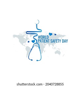 World Patient Safety Day Concept. Illustration Vector