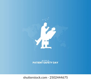 World Patient Safety Day, patient safety creative design, vector design.