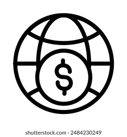 world payment transfer icon design in filled and outlined style