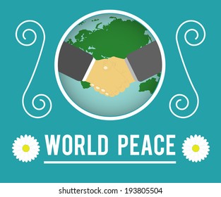 World peace concept. Handshake between people