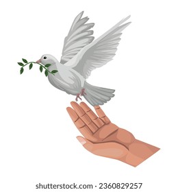 world peace day celebration icon isolated