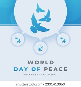 World Peace Day Celebration Vector Design Illustration for Background, Poster, Banner, Advertising, Greeting Card