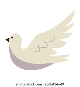 world peace day dove symbol isolated