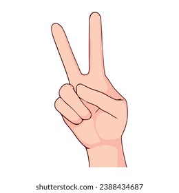 world peace day hand illustration isolated