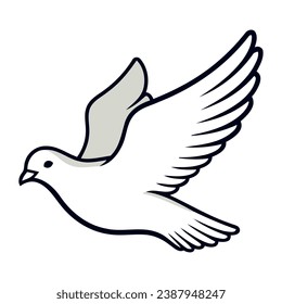 world peace day pigeon design illustration