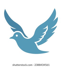 world peace day pigeon illustration isolated