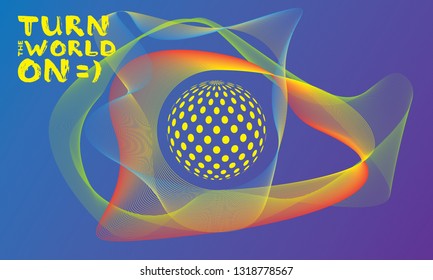 world peace day poster v2 (Turn the world on)