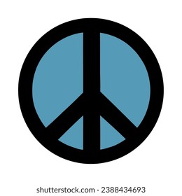 world peace day symbol illustration isolated