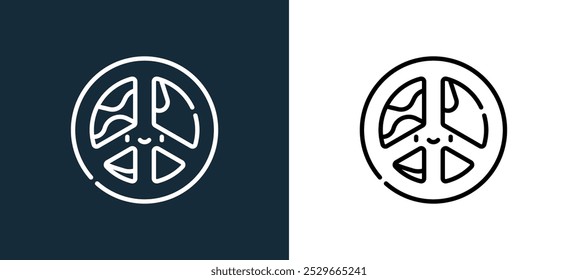 world peace icon isolated on white and black colors. world peace outline linear vector icon from international day of collection for mobile apps, web and ui.