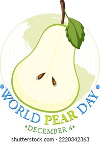 World Pear Day Poster Design illustration