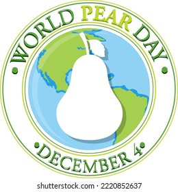 World Pear Day Poster Design illustration