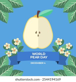 World pear day poster square size