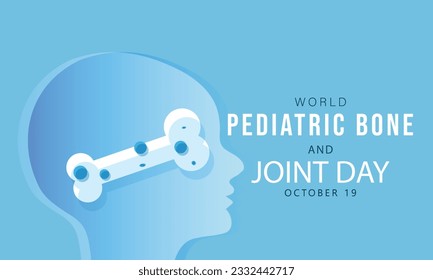 World Pediatric Bone and joint day. background, banner, card, poster, template. Vector illustration.