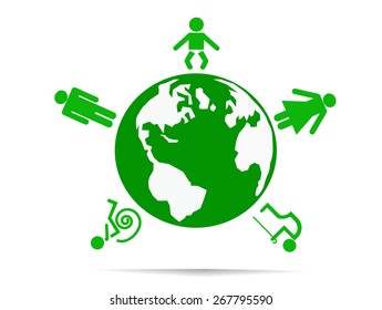 World of people.Vector illustration