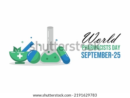 World pharmacist day illustration design 