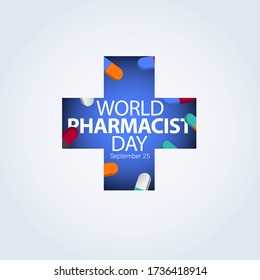 World Pharmacist Day Vector Template.