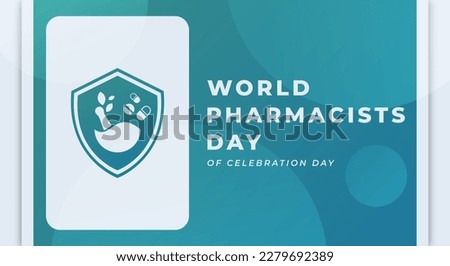 World Pharmacists Day Celebration Vector Design Illustration for Background, Poster, Banner, Advertising, Greeting Card