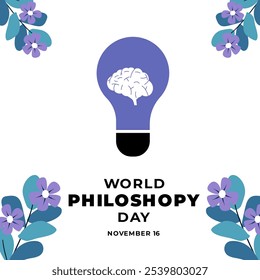 World philoshopy day poster square size