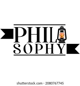 world philosophy day concept. typography. illustration vector