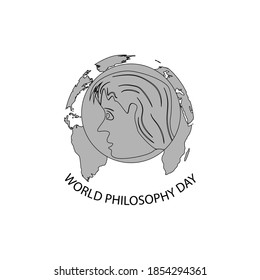 World Philosophy Day concept.vector illustration.