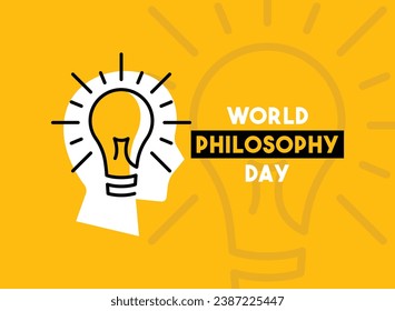 World Philosophy Day. Third Thursday of November. Eps 10.