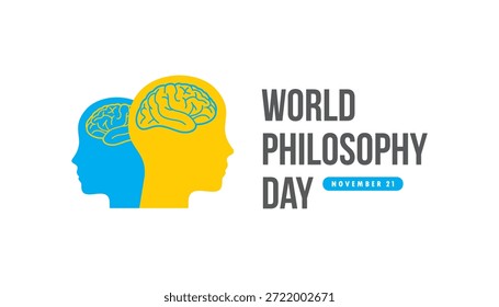 Diseño conceptual del Vector del Día Mundial de la Filosofía