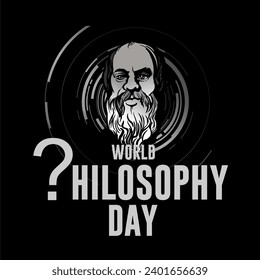 World Philosophy Day Vector Illustration