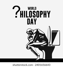 World Philosophy Day Vector Illustration