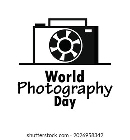 World Photography Day 19 August Vector Illustration. Great for greeting card, icon, logo