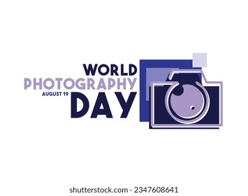 World Photography Day. August 19. Eps 10.