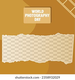 	
World photography day celebration camera photo capture the moment template posts square flyer