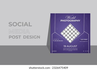 world photography day design template. Good template for Photography design