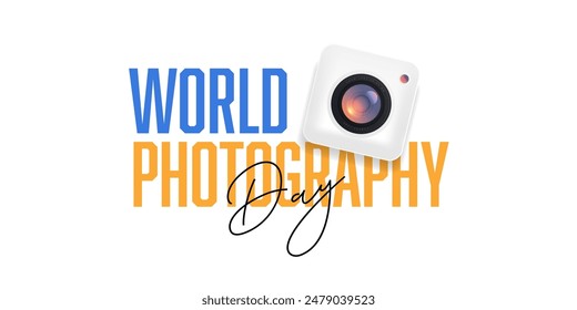 World photography day illustration template design