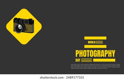 world photography day, poster and banner design for world photography day
