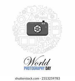 World photography day poster design