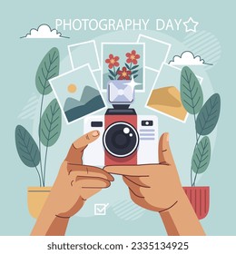 world photography day social media post template