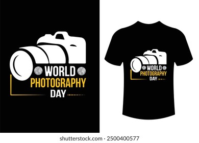 World photography day t shirt design