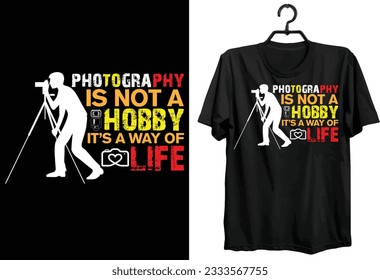World Photography Day T-shirt Design. Funny gift Photographer t-shirt design. custom, typography, and vector t-shirt design. 
