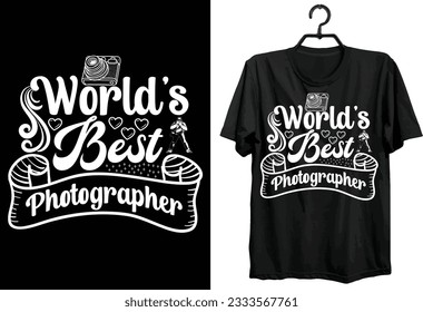 World Photography Day T-shirt Design. Funny gift Photographer t-shirt design. custom, typography, and vector t-shirt design. 