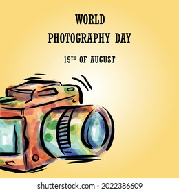 World Photography Day , Vector illustration design.