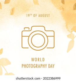 World Photography Day , Vector illustration design.