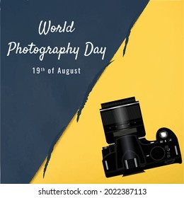 World Photography Day , Vector illustration design.
