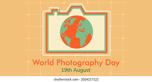 World Photography Day - vector illustration and design.